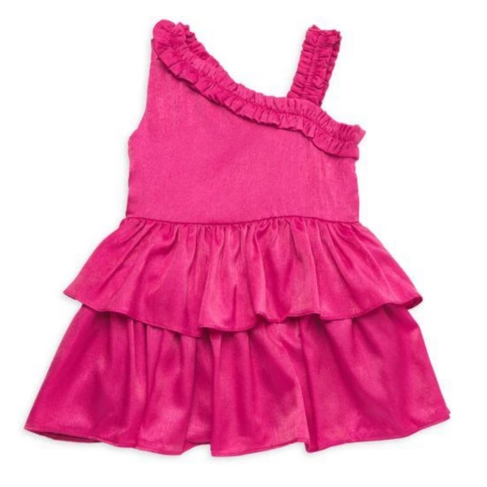 $98 Rachel Parcell Girls Ruffle Dress in Berry size 10 NWT!